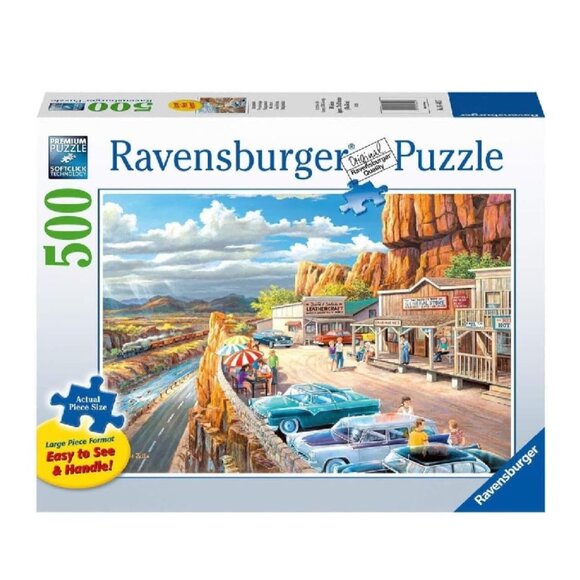 New sealed Ravensburger 500 pcs Large Format Puzzle-Scenic Overlook - Picture 1 of 15